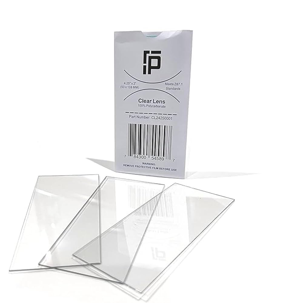 Ridge Products 100 Pack of 2x4.25 Clear Welding Lenses